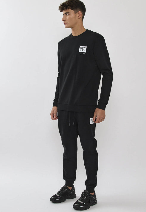 Replay tracksuit ריפלי חליפה 2 חלקים בצבע שחור